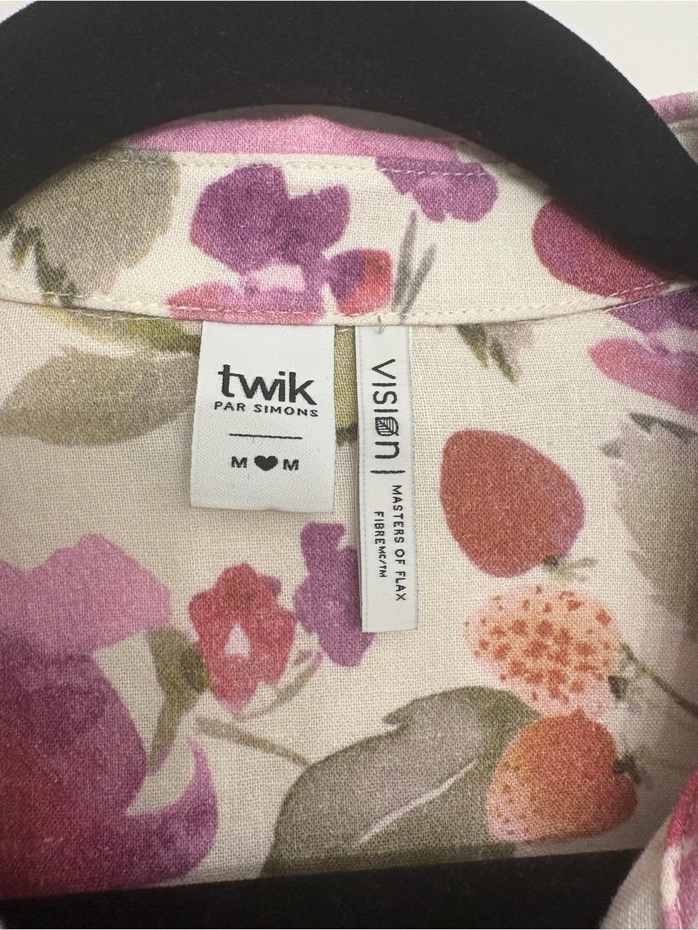 Simons Twik Patterned linen-blend shirt - Picture 3 of 3